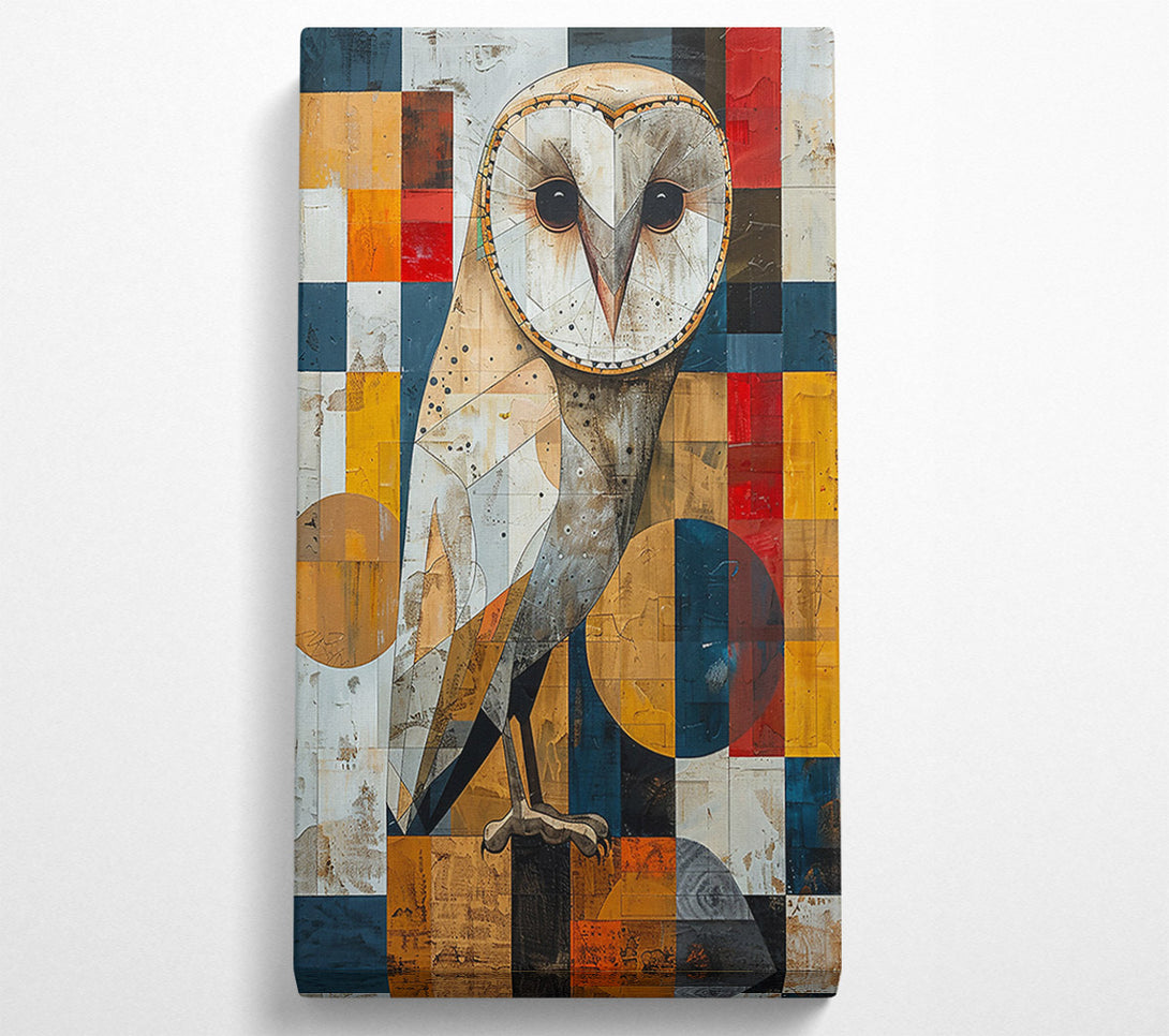  A Canvas Print of Golden Owl In Flight Canvas Print