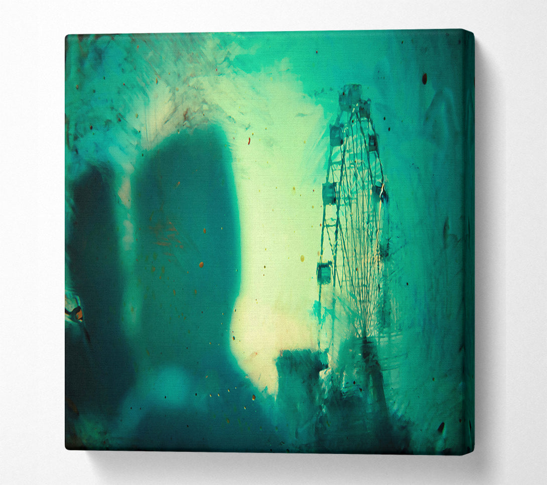  A Canvas Print of Emerald Ferris Wheel Canvas Art