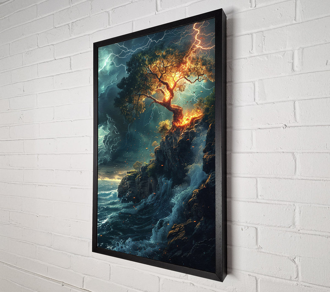  A Canvas Print of The Teal Storm Canvas Art