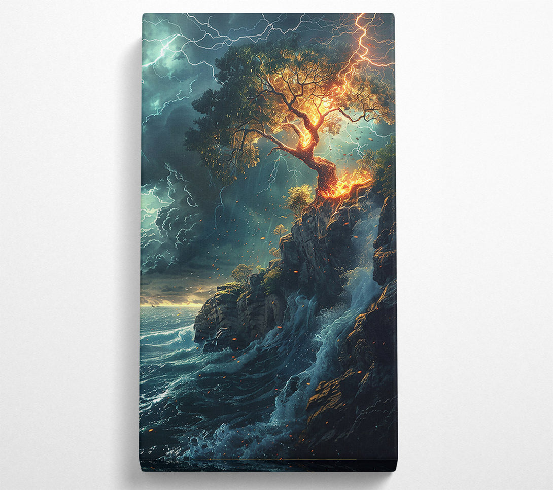  A Canvas Print of The Teal Storm Canvas Art