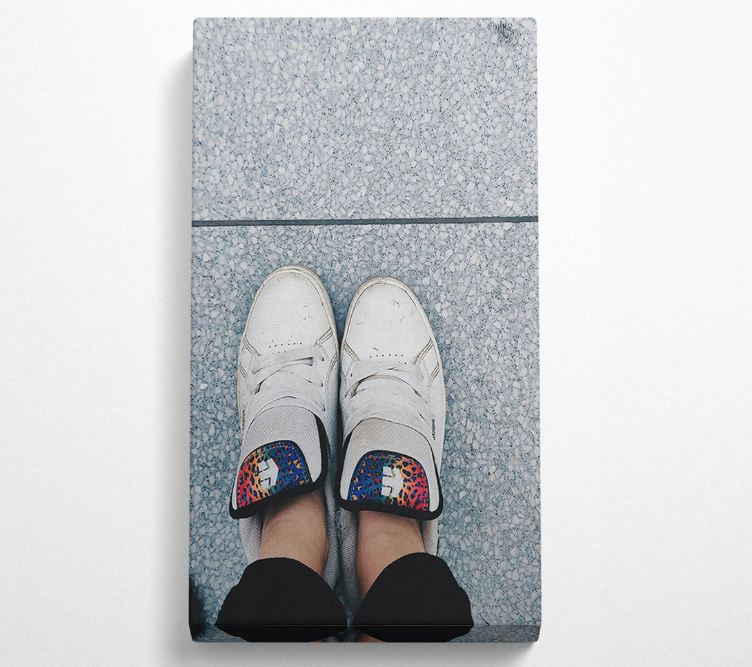  A Canvas Print of Grey Concrete Kicks Canvas Wall Art