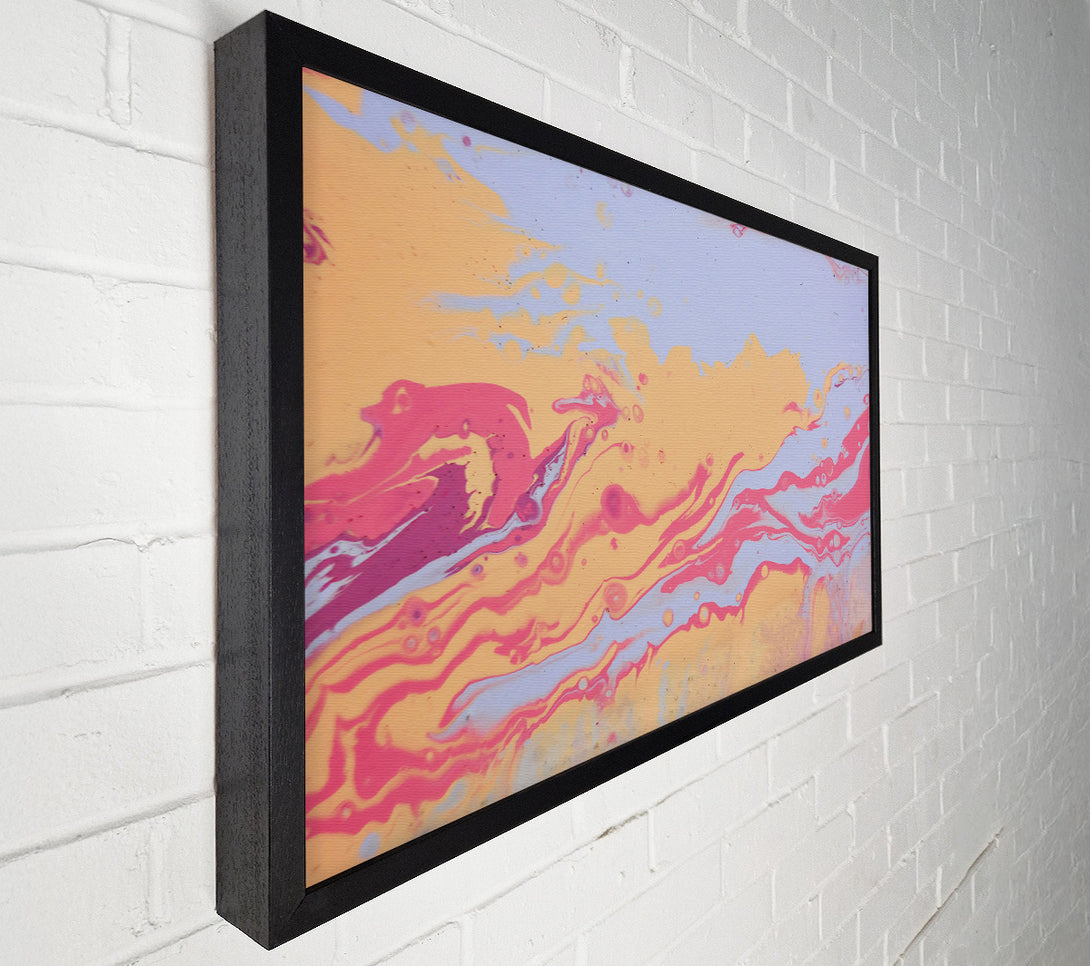  A Canvas Print of Peach Swirling Dreams Canvas Art