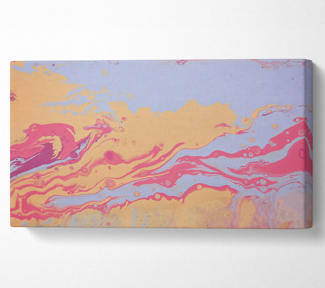  A Canvas Print of Peach Swirling Dreams Canvas Art