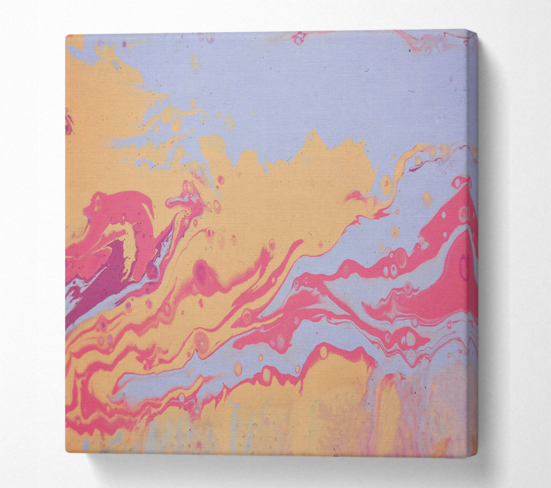  A Canvas Print of Peach Swirling Dreams Canvas Art