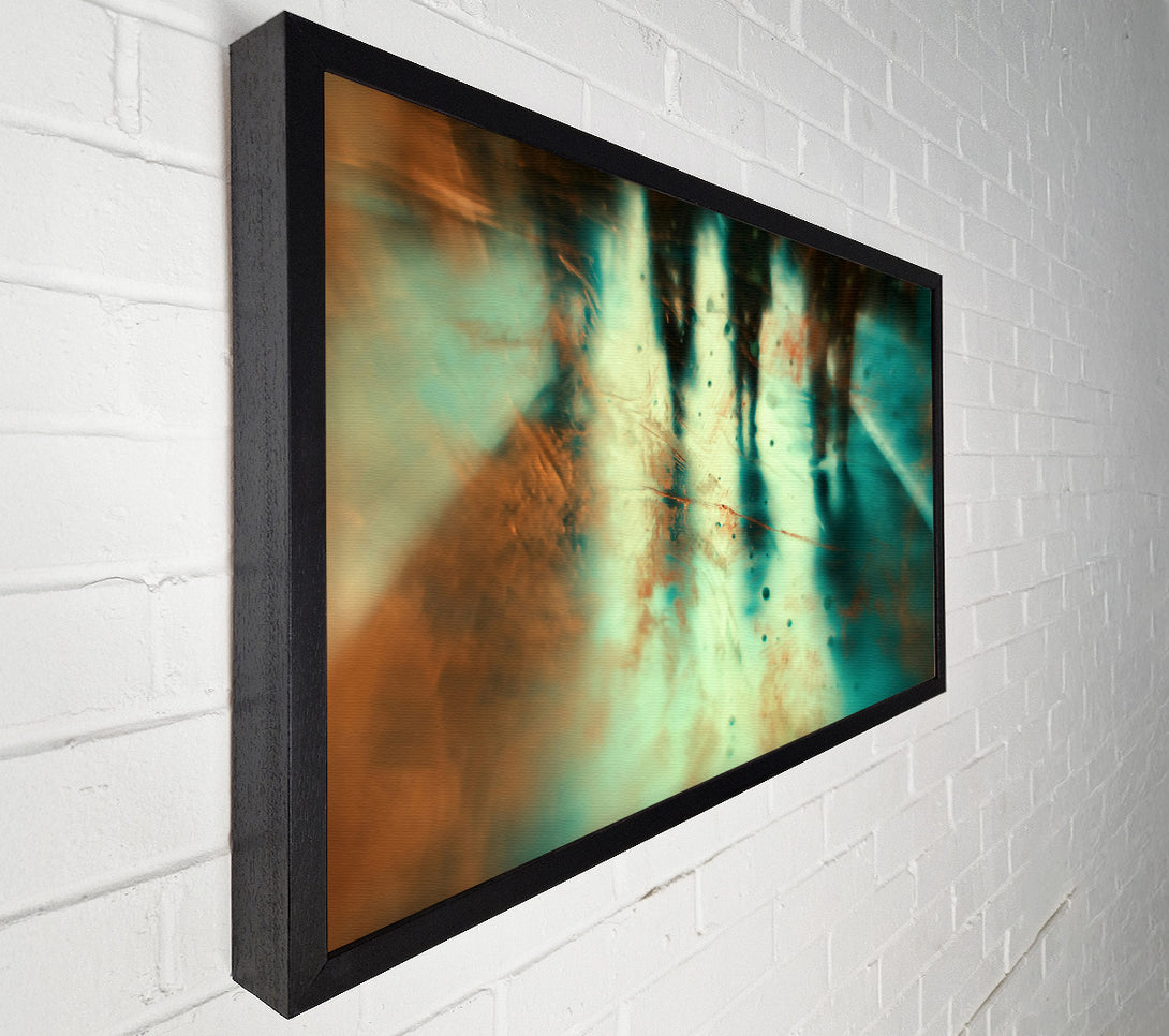  A Canvas Print of Teal And Shadowy Reflections Canvas Art