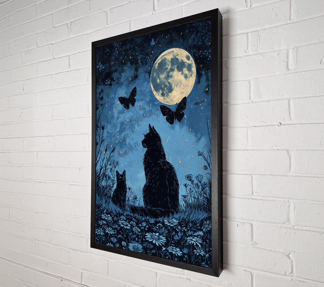  A Canvas Print of Midnight Blue Whispers Canvas Art