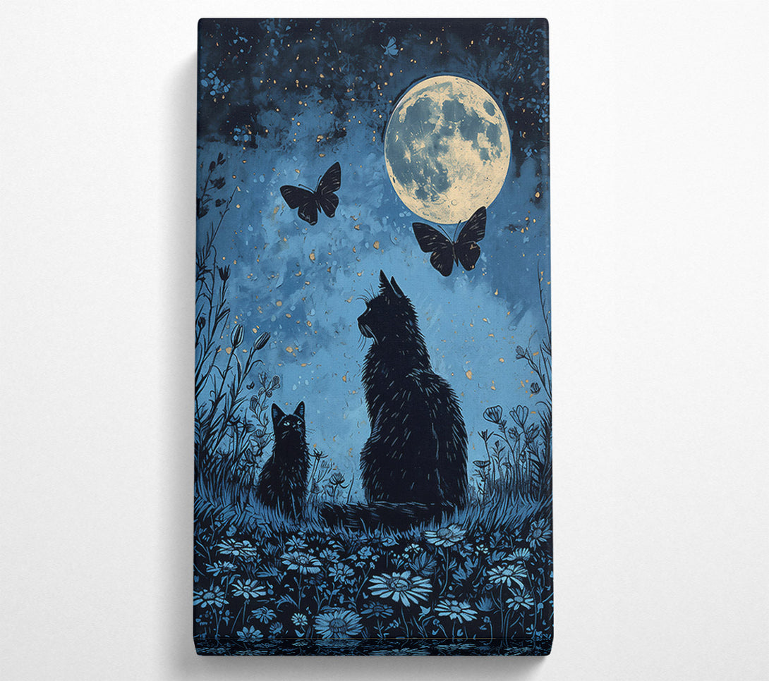  A Canvas Print of Midnight Blue Whispers Canvas Art