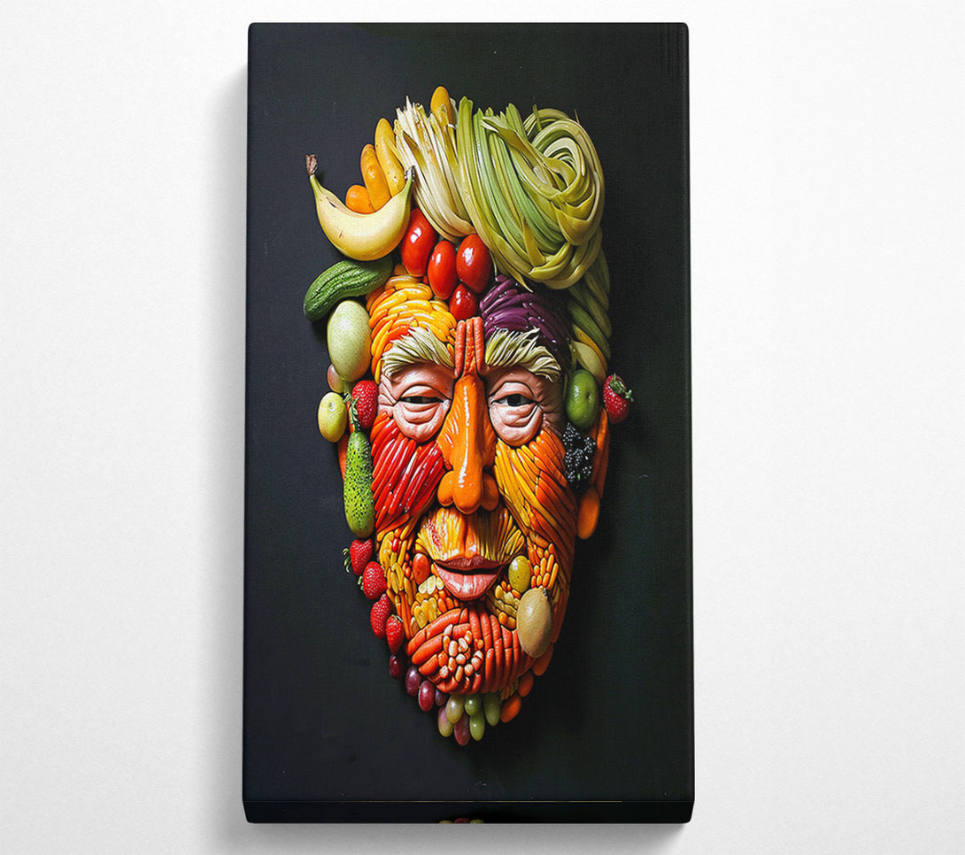  A Canvas Print of Donald Trump Vegetables Canvas Wall Art