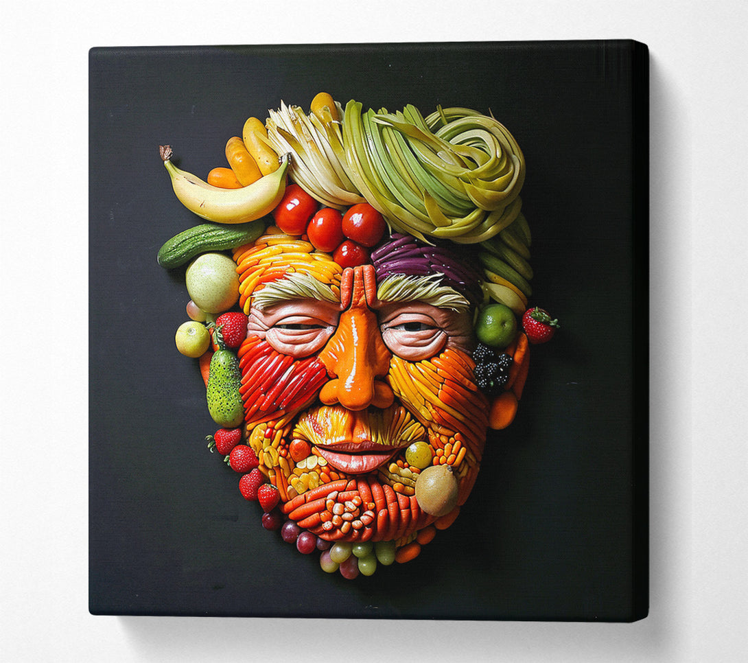  A Canvas Print of Donald Trump Vegetables Canvas Wall Art