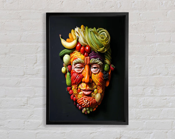 Donald Trump Vegetables Framed Print