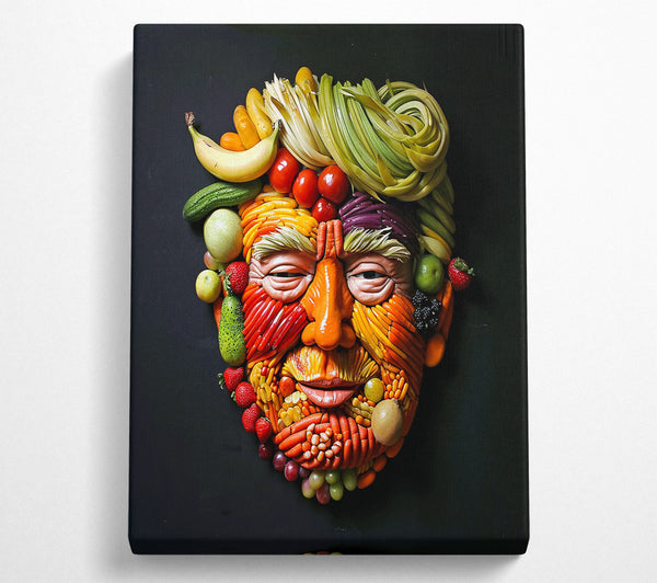  A Canvas Print of Donald Trump Vegetables Canvas Wall Art