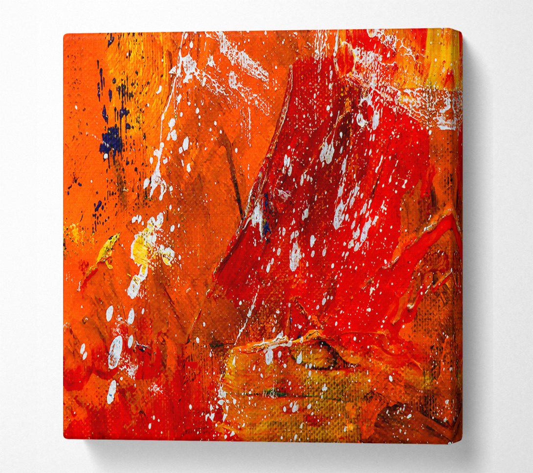  A Canvas Print of Crimson Splattering Dreams Canvas Print