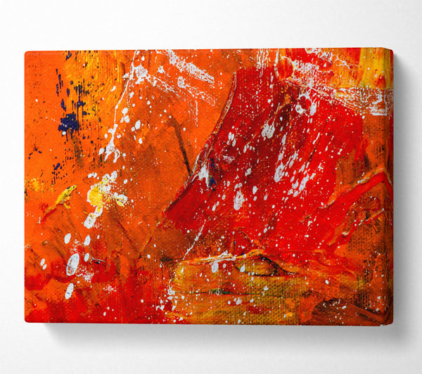  A Canvas Print of Crimson Splattering Dreams Canvas Print