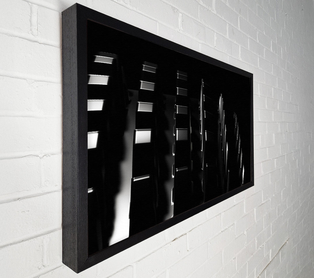  A Canvas Print of Black Grid Ascent Canvas Wall Art