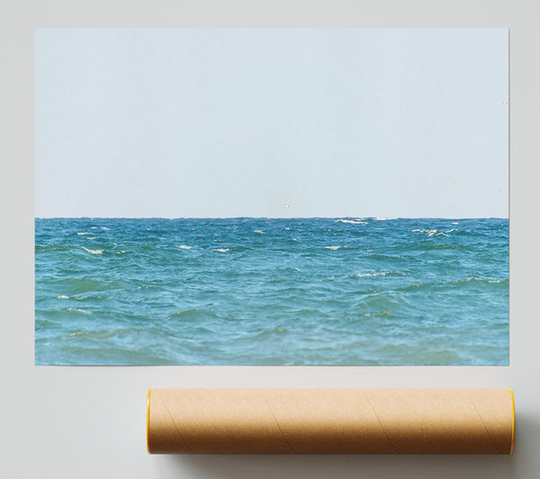 Azure Ocean Calm Poster