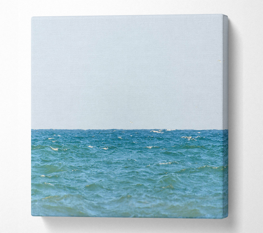  A Canvas Print of Azure Ocean Calm Canvas Art
