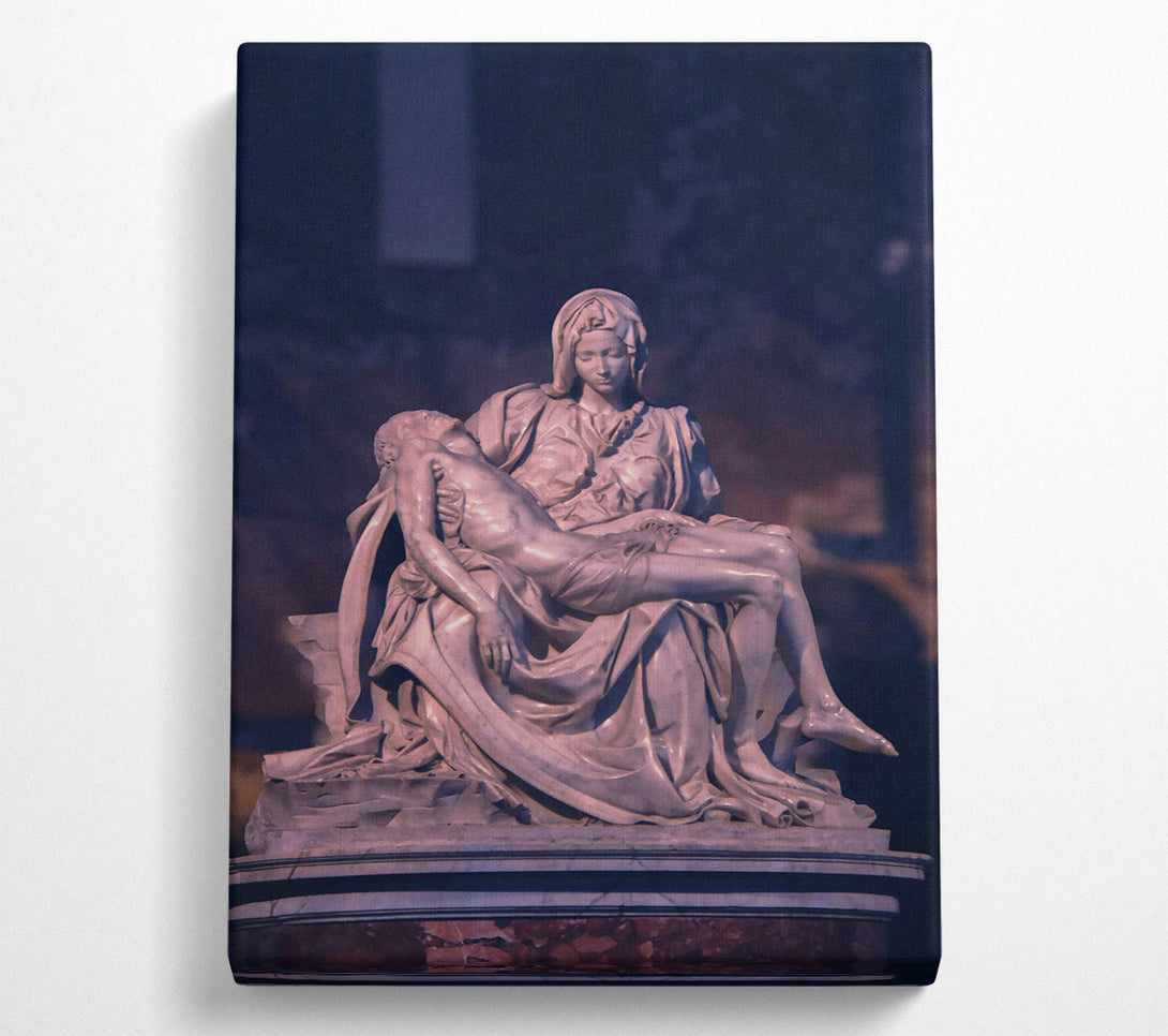  A Canvas Print of Ivory Lamentation Statue Canvas Print