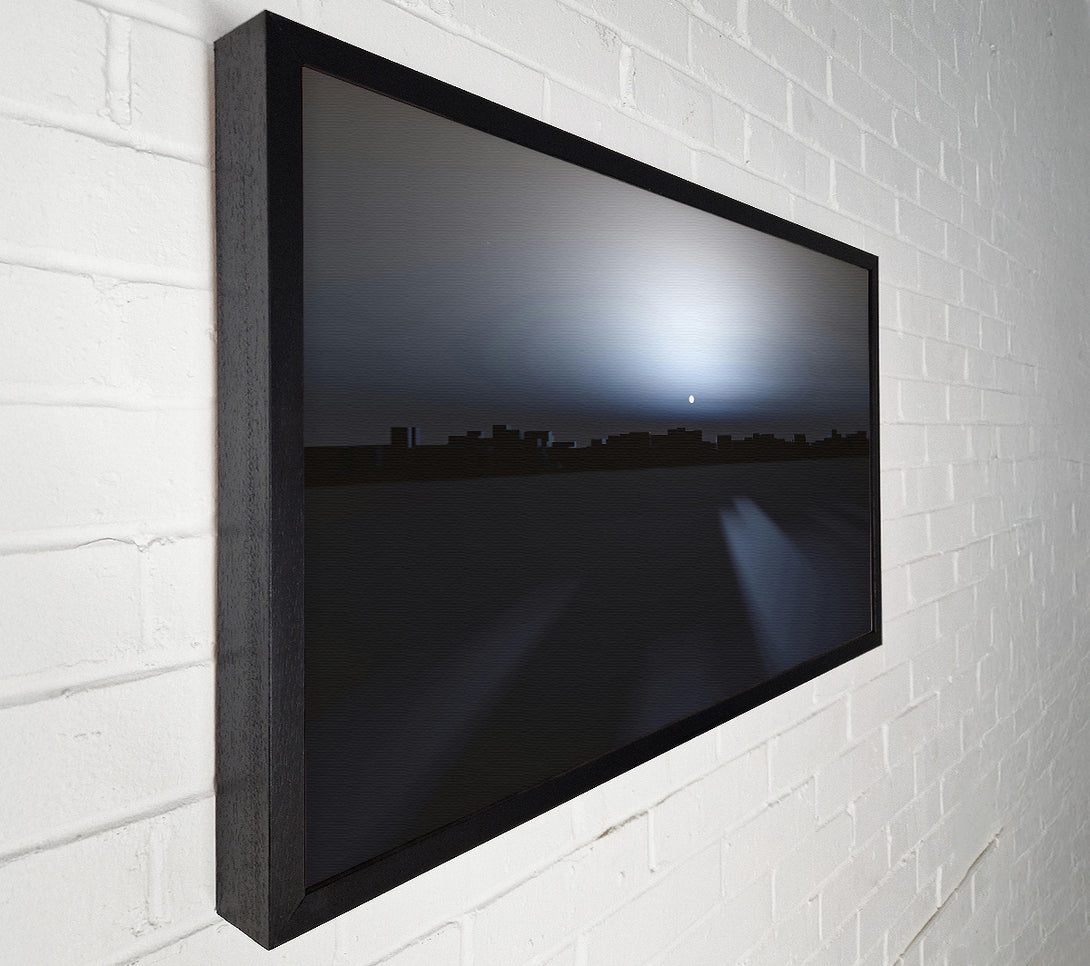  A Canvas Print of Pale City Skyline Canvas Art