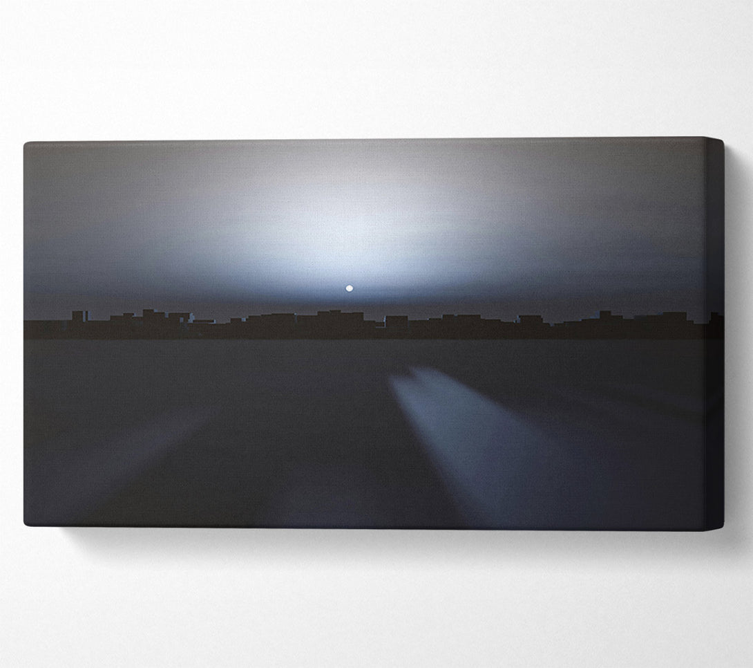  A Canvas Print of Pale City Skyline Canvas Art