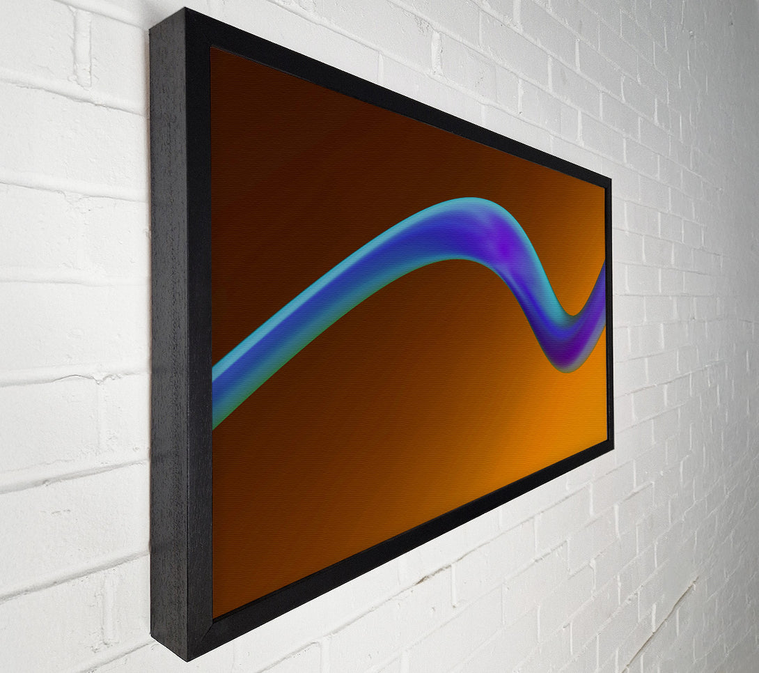  A Canvas Print of Azure Flowing Curve Canvas Print