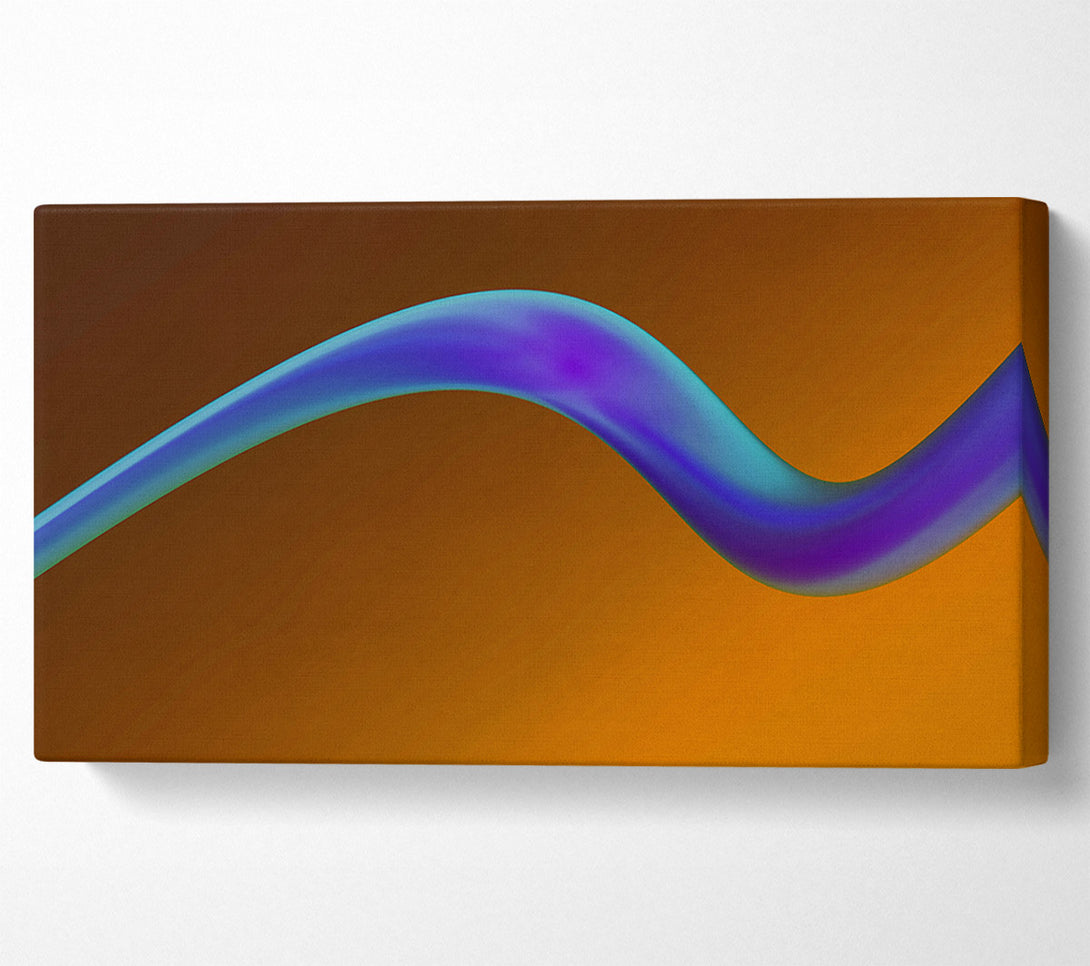  A Canvas Print of Azure Flowing Curve Canvas Print