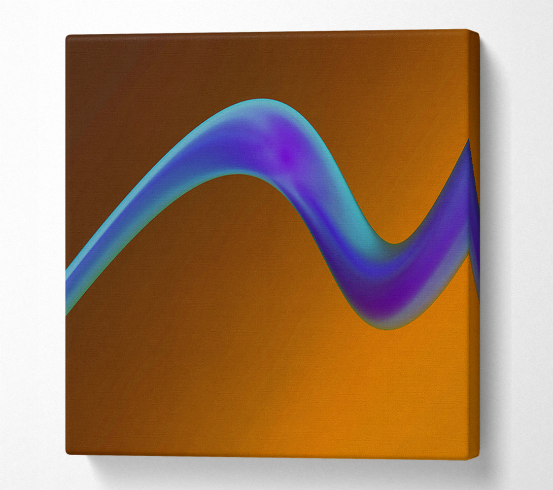  A Canvas Print of Azure Flowing Curve Canvas Print