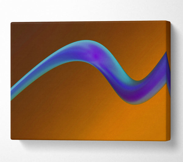  A Canvas Print of Azure Flowing Curve Canvas Print