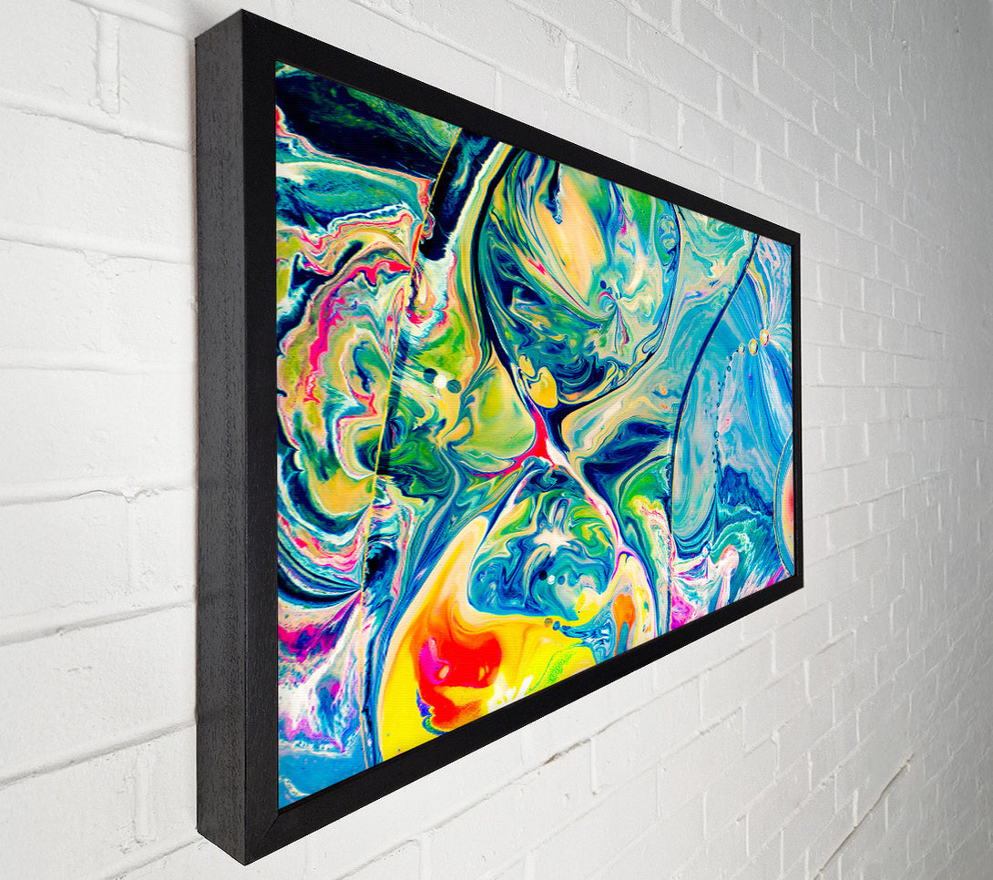  A Canvas Print of Azure Swirls And Dreams Canvas Art