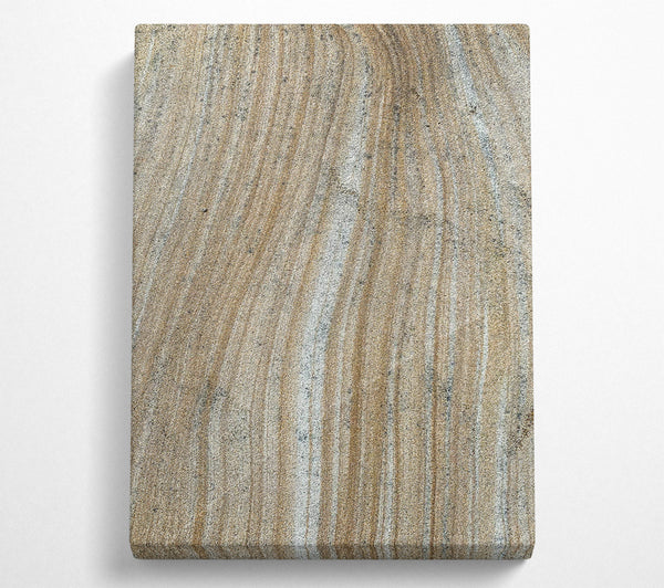  A Canvas Print of Golden Sand Lines Canvas Print