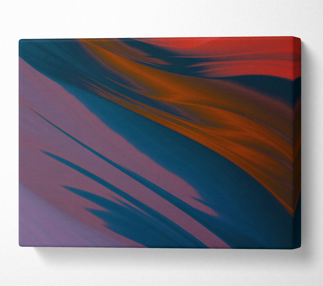  A Canvas Print of Crimson Abstract Flow Canvas Wall Art