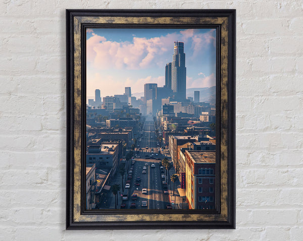 Downtown Los Santos Framed Print
