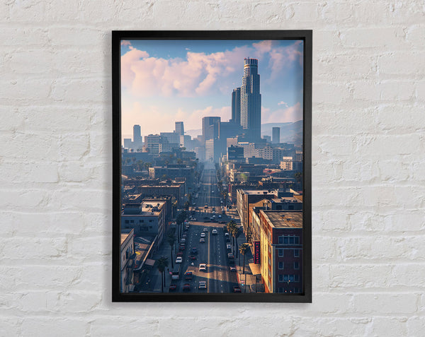 Downtown Los Santos Framed Print