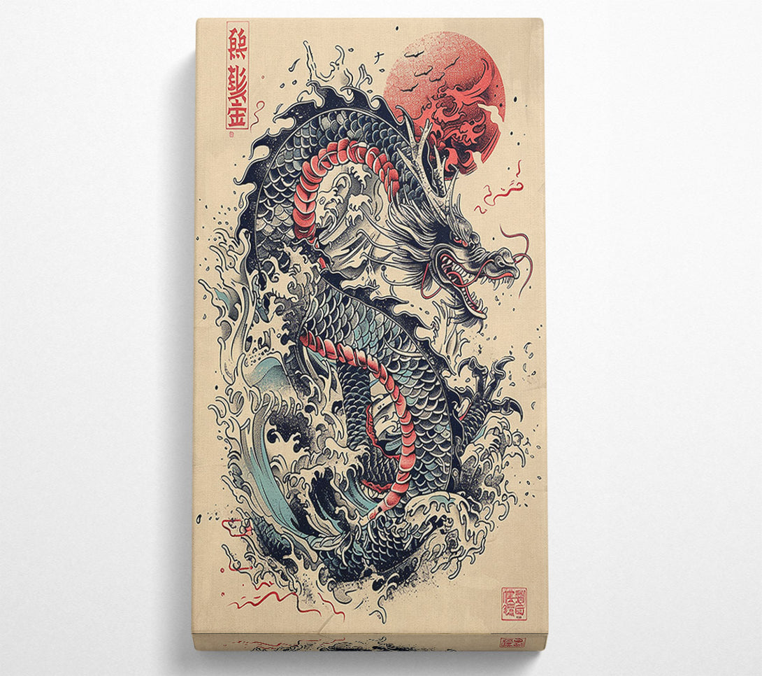  A Canvas Print of Dragon Flame Canvas Wall Art