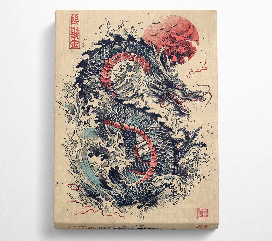  A Canvas Print of Dragon Flame Canvas Wall Art