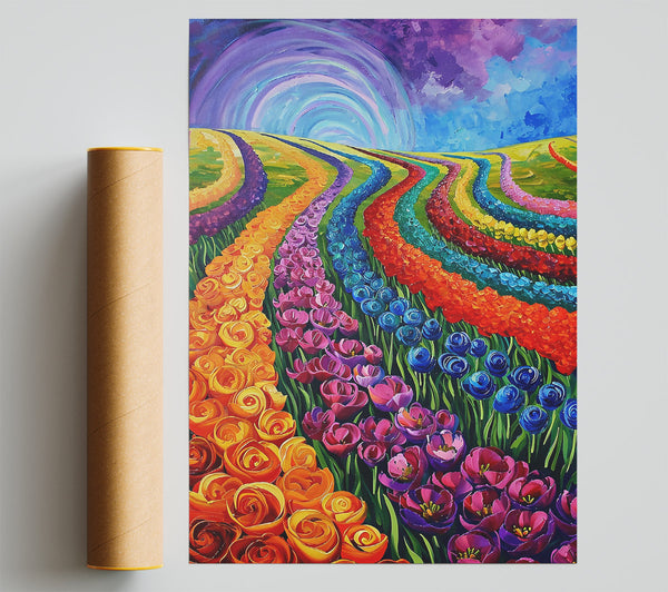 Orange Fields Of Bliss Giclee Print