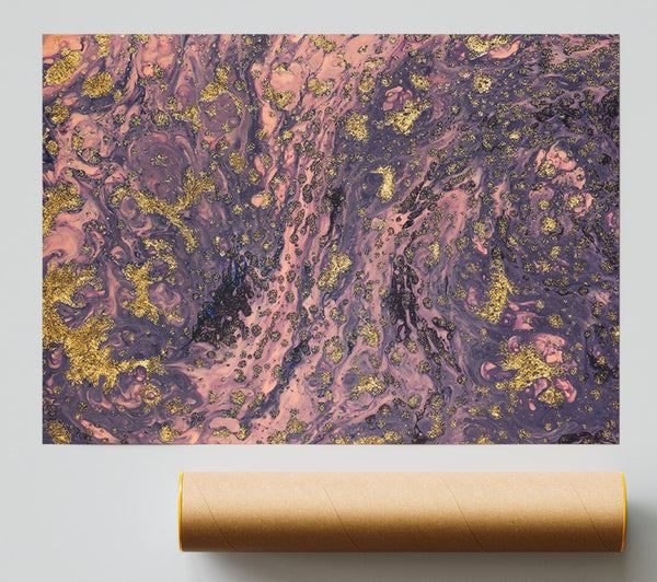 Purple Cosmic Swirls Print