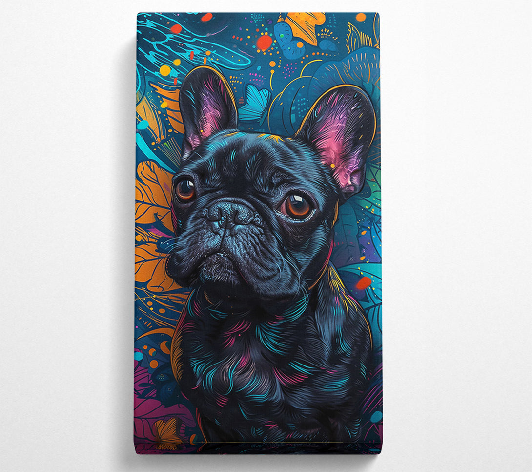  A Canvas Print of Blue Frenchie Dreams Canvas Print