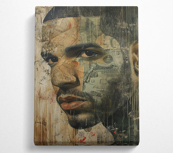  A Canvas Print of Drake Money Canvas Print