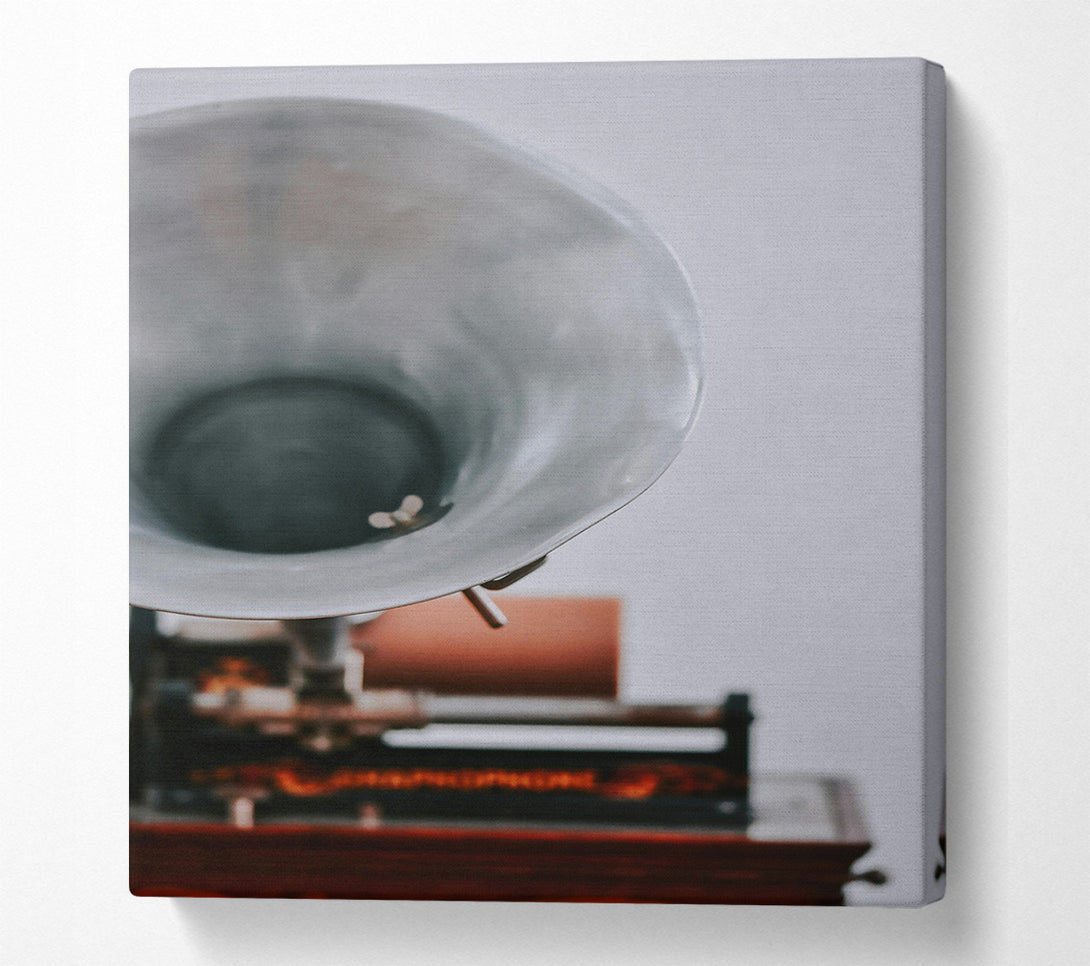  A Canvas Print of Silver Sound Machine Canvas Print