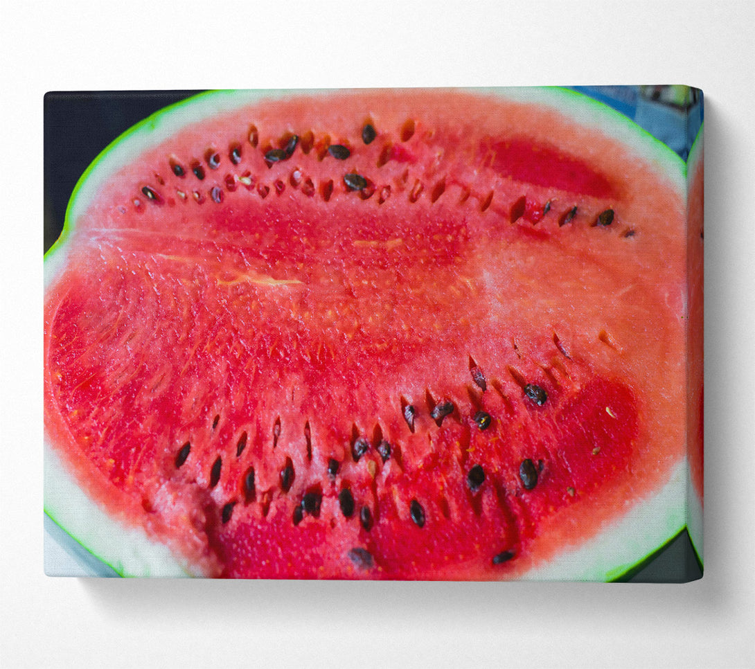  A Canvas Print of Crimson Watermelon Slice Canvas Print