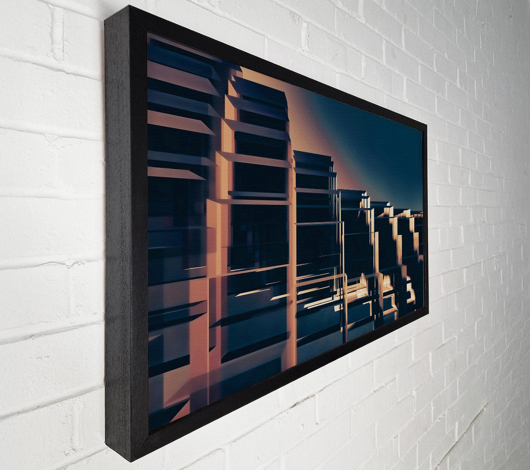  A Canvas Print of Golden Cage City Canvas Wall Art
