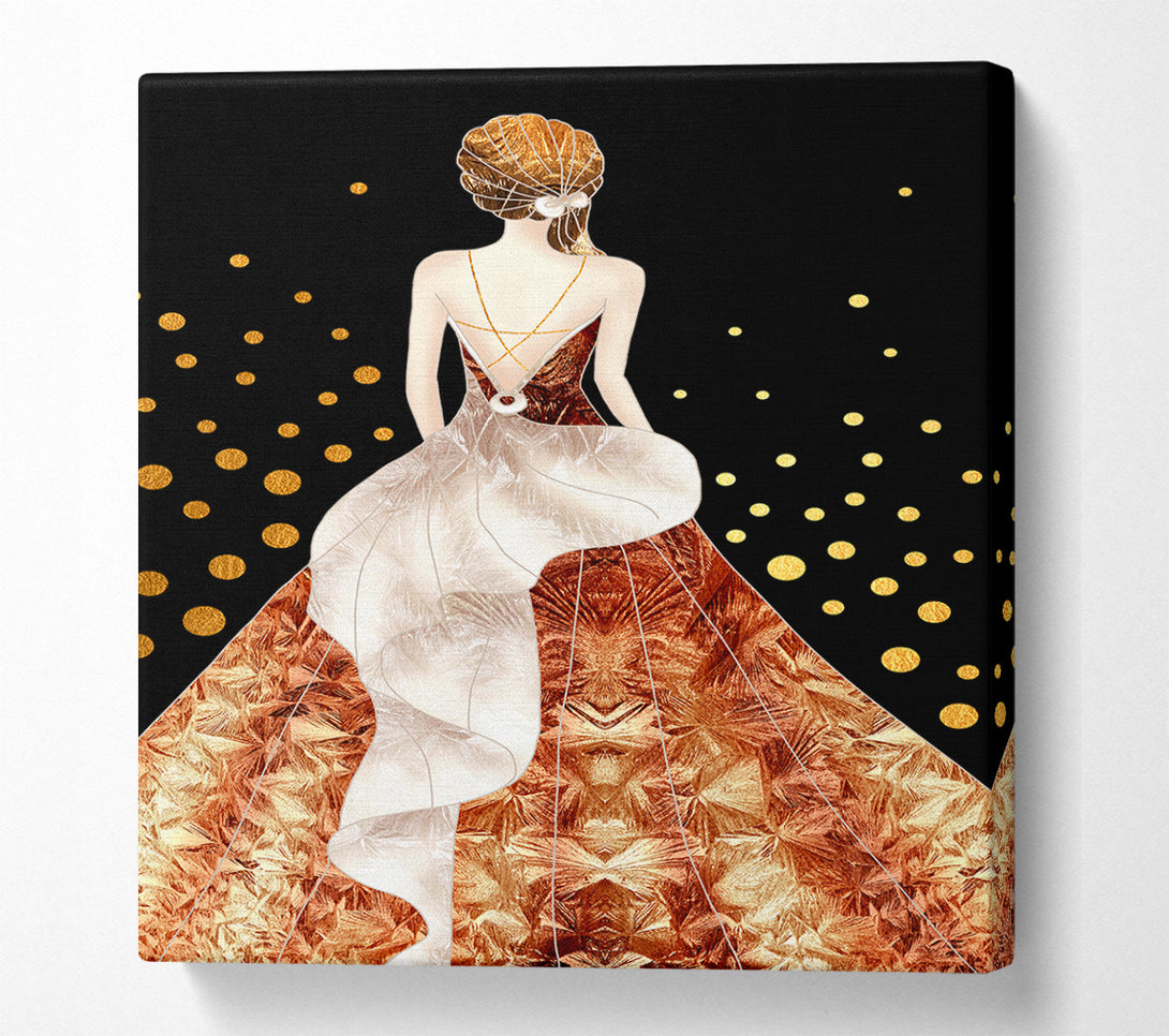  A Canvas Print of Dress Flow Canvas Print