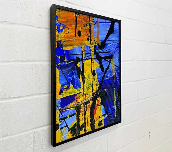Blue And Yellow Drips