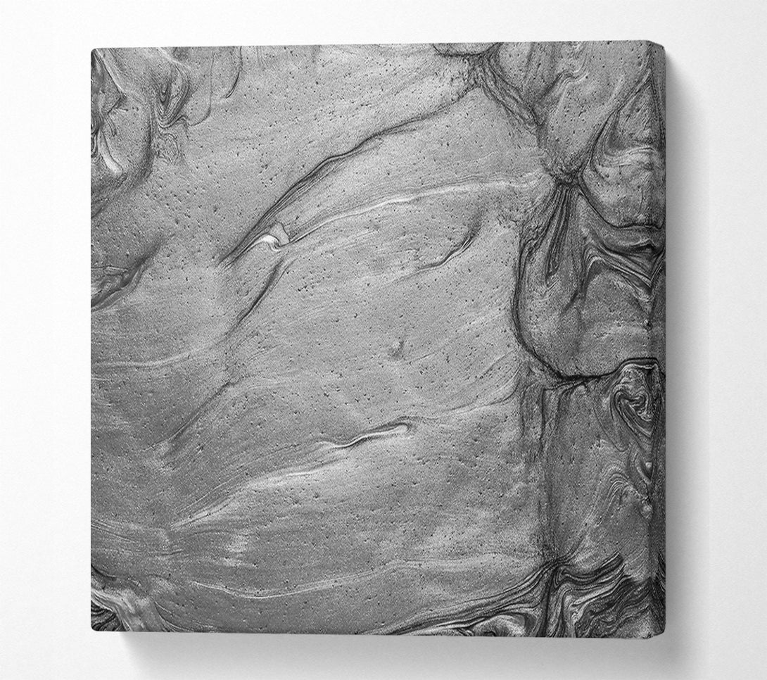  A Canvas Print of Silver Swirls Of Time Canvas Art