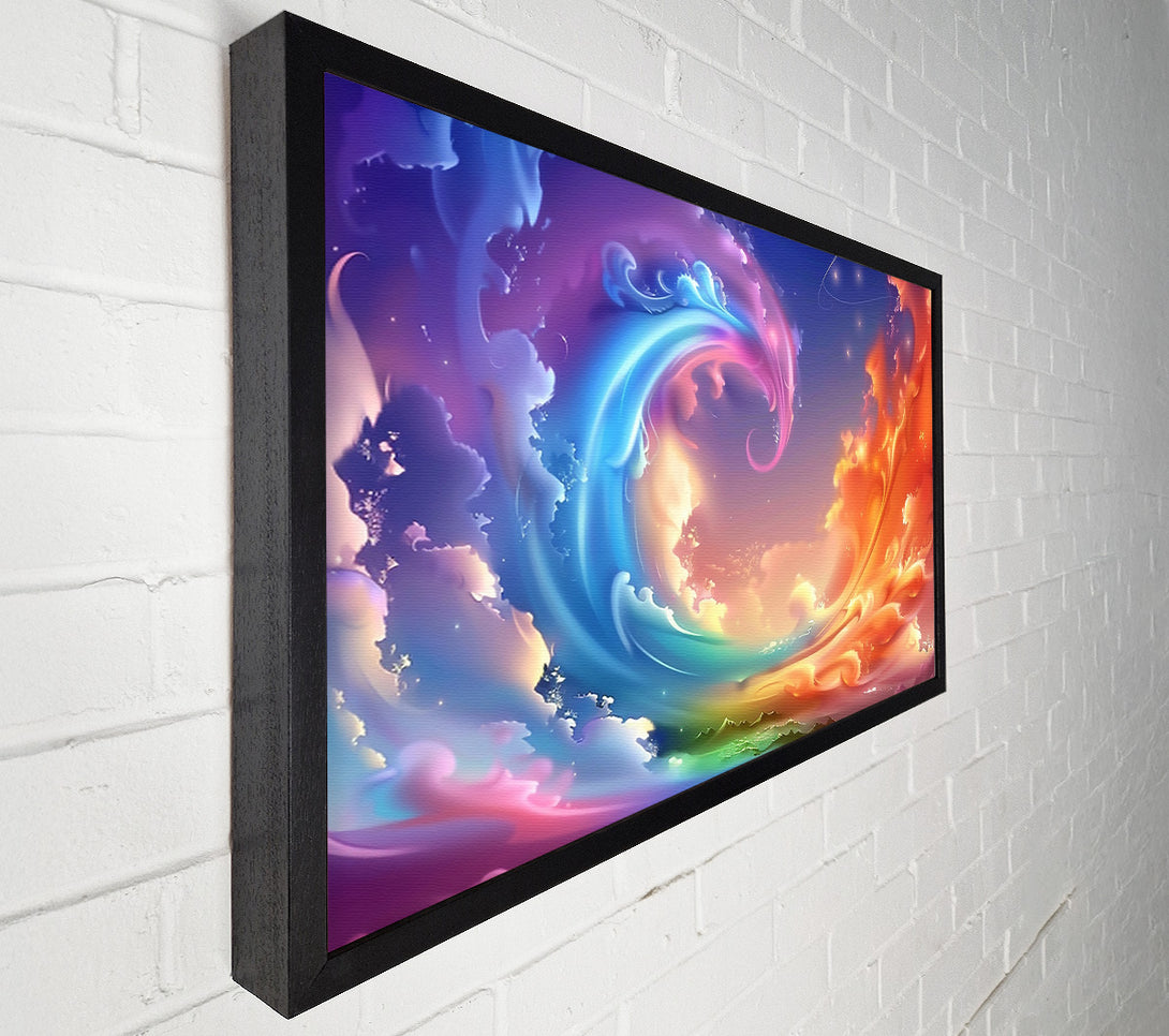  A Canvas Print of Orange Sky Dreamscape Canvas Print