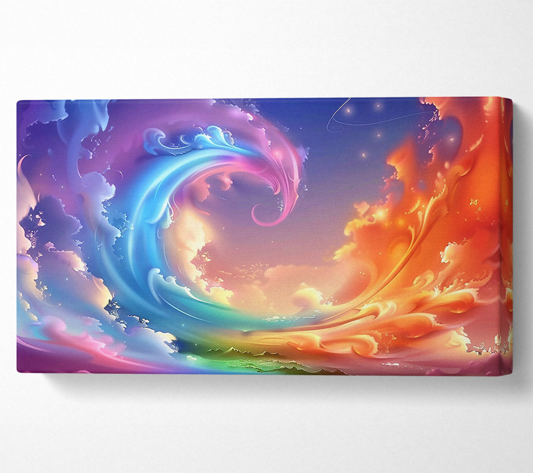  A Canvas Print of Orange Sky Dreamscape Canvas Print