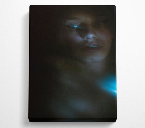  A Canvas Print of Blue Light Embrace Canvas Wall Art