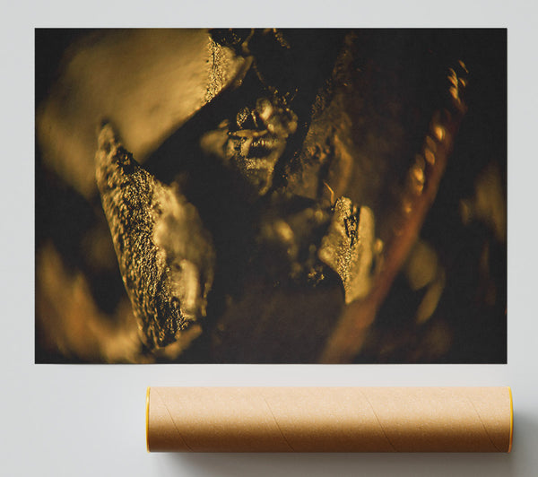 Golden Ash Remains Print