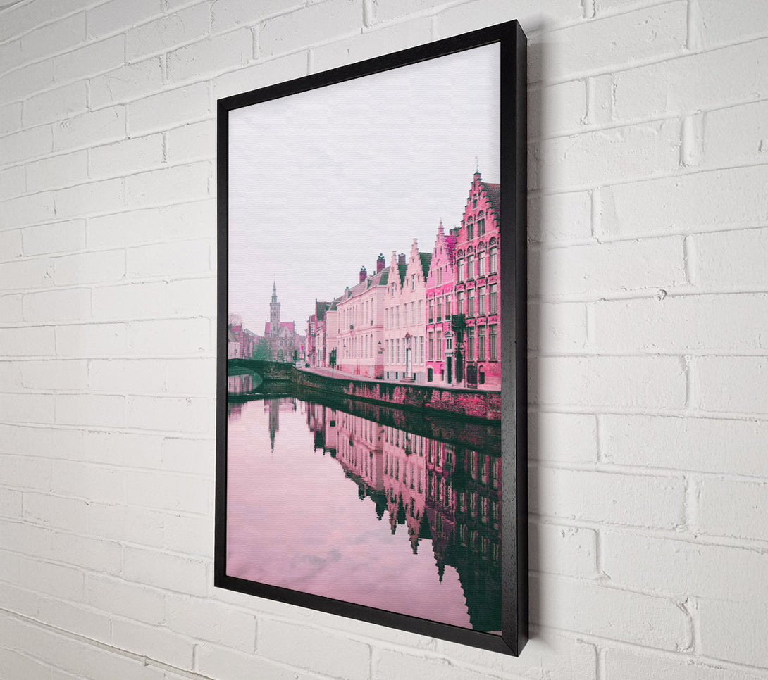  A Canvas Print of Dutch Canal Canvas Print