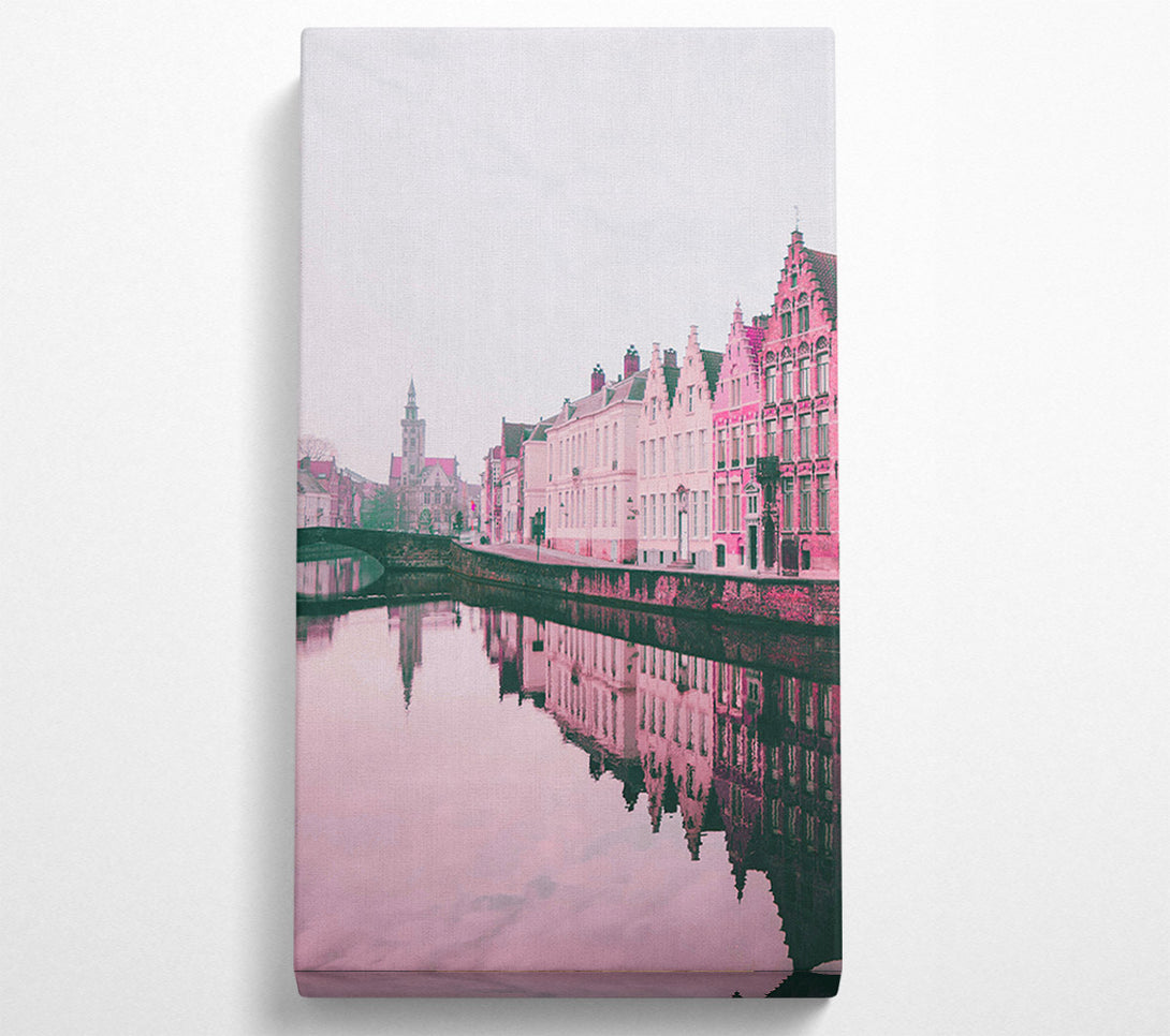  A Canvas Print of Dutch Canal Canvas Print